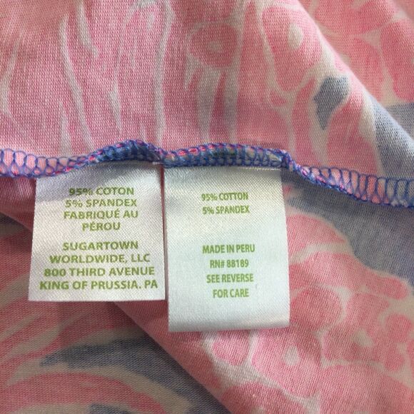 Lilly Pulitzer Tank Top Women’s Size XS Color Merrill Blue Haven Little Flamenco - Picture 4 of 11